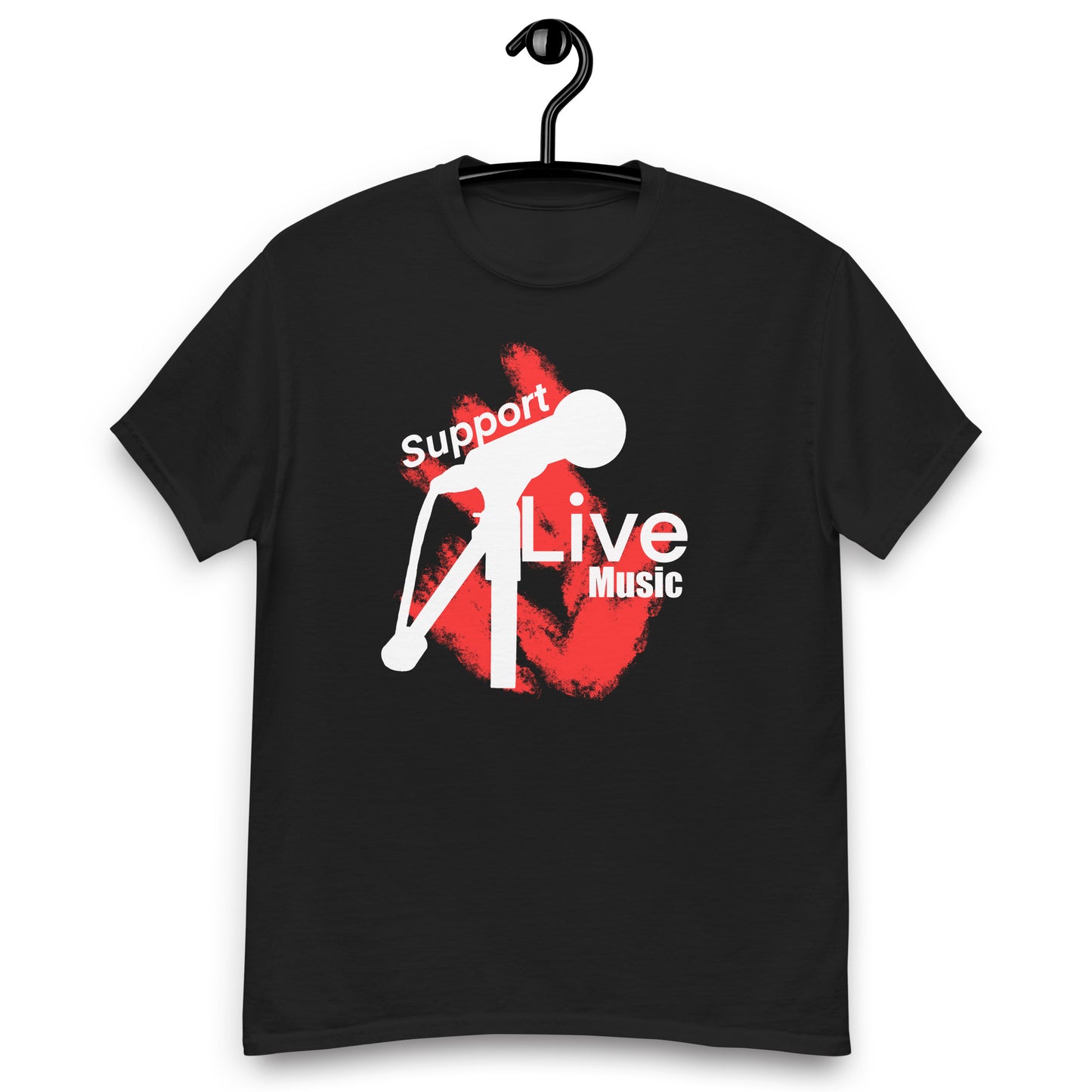 keep music live unisex Tee in black